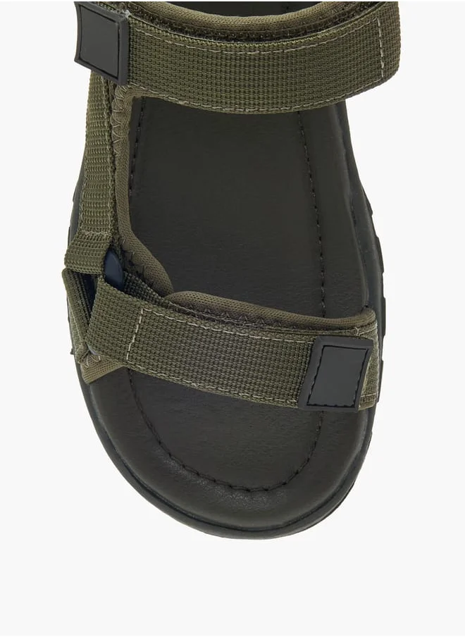 ال بي ال من شو اكسبرس Boys Textured Sandals With Hook And Loop Closure