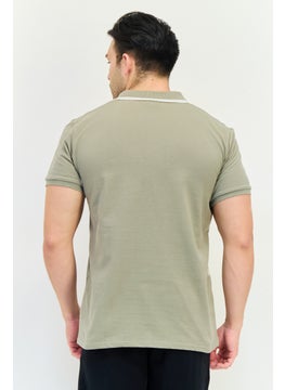 RBX Men Sportswear Fit Short Sleeves Outdoor Polo Shirt, Light Sage Green  - Image 3