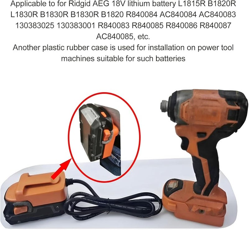 محول بطارية ليثيوم 18 فولت مع سلك تمديد لتقليل الوزن لأدوات الطاقة، سيارات التحكم عن بعد، الروبوتات، وأعمال DIY - Image 3