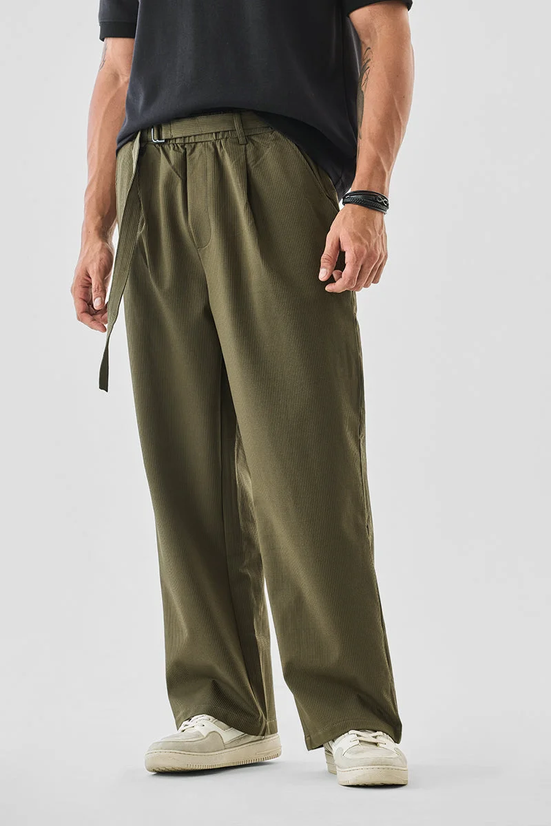 SNITCH بنطلون قماشي مطاطي