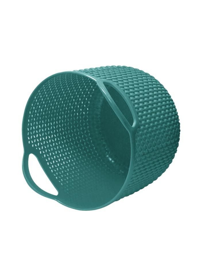 Alissa Set of 3 Compact Plastic Storage Baskets – Durable, Stackable Organizers with Open Handles – 16.5x12.3x12cm – Ideal for Kitchen, Bathroom & Office Use  - Image 2