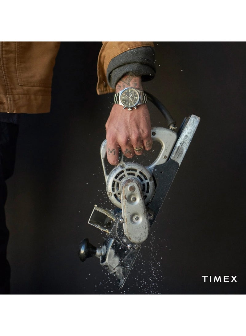 Timex Stainless Steel Multi Function Men's Watch With Silver Stainless Steel TW2R38400 - Image 4