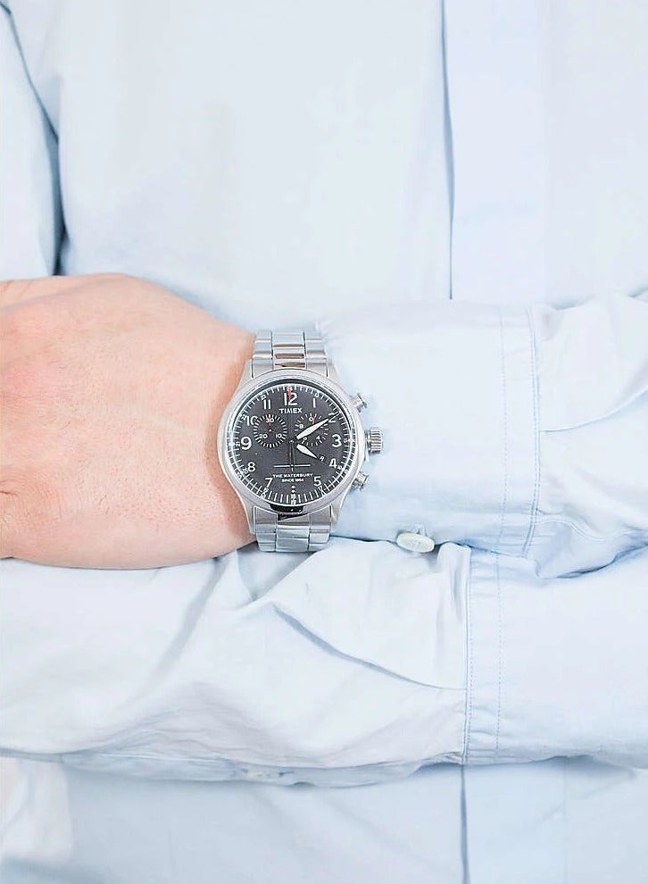 Timex Stainless Steel Multi Function Men's Watch With Silver Stainless Steel TW2R38400 - Image 5