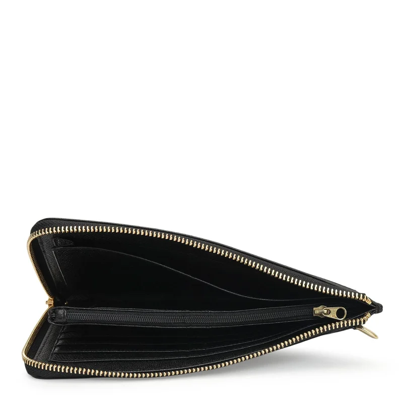 Da Milano black Croco Leather Multi Pouch - Black  | Best Price UAE