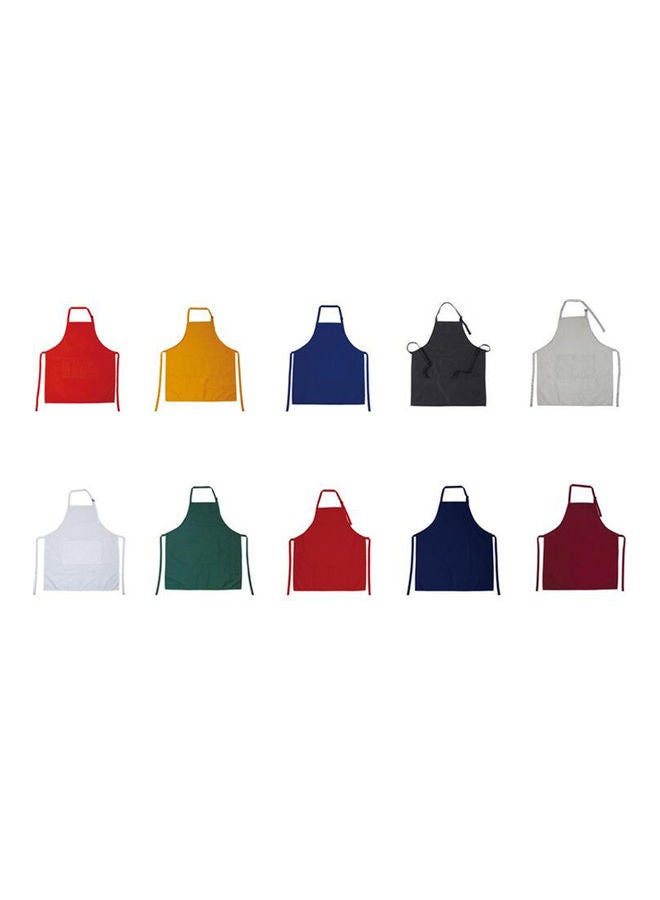 Loquat Adjustable Kitchen Apron yellow 78x68cm - Image 5