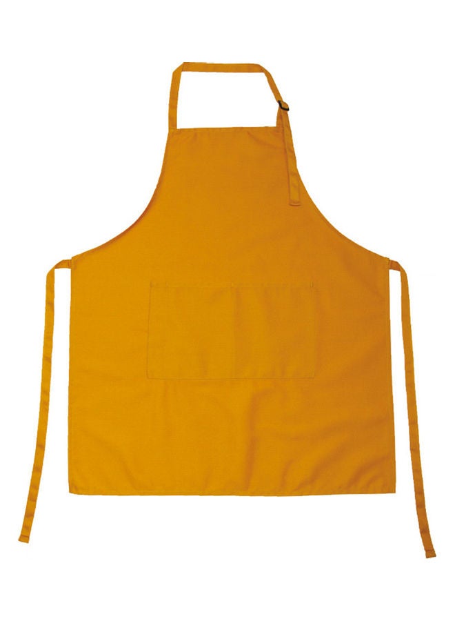 Loquat Adjustable Kitchen Apron yellow 78x68cm - Image 1