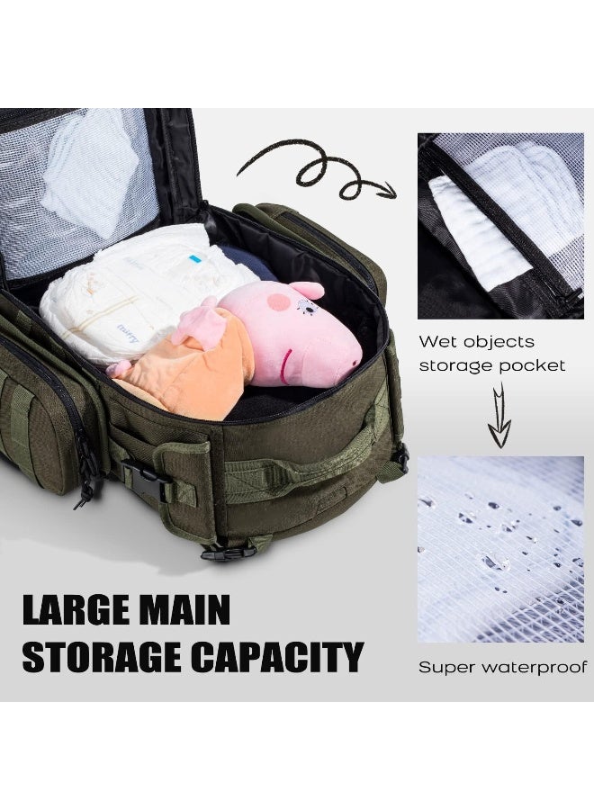 Dinictis Dad Diaper Bag, Mens Diaper Bag Backpack with Diaper Changing Mat - Image 4