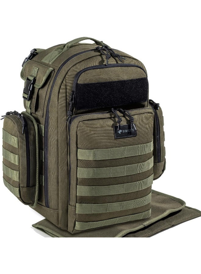 Dinictis Dad Diaper Bag, Mens Diaper Bag Backpack with Diaper Changing Mat - Image 1