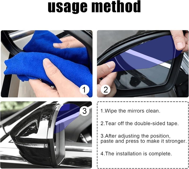 Stymart Car Rear View Mirror Rain Visor Guard - Image 4