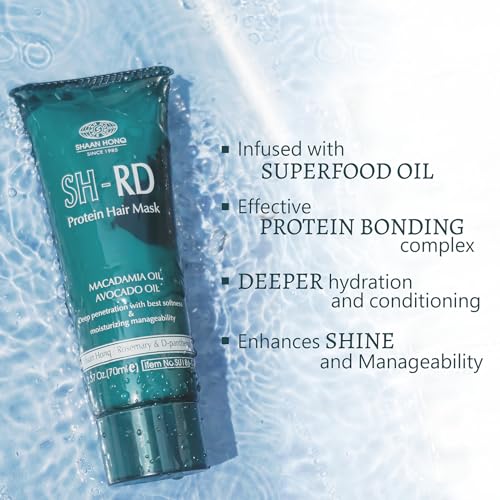 Sh Rd SH-RD Hair Mask for Dry Damaged Hair, Deep Conditioning Hair Moisturizer for Curly and Color Treated Hair Repair, Hydrating Argan Oil Hair Care Product, 2.37oz/70ml - Image 2