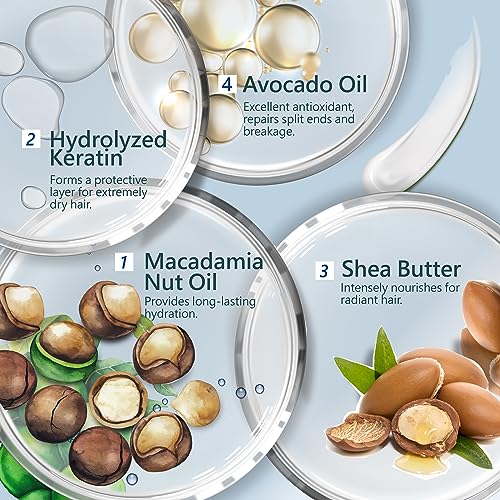 Sh Rd SH-RD Hair Mask for Dry Damaged Hair, Deep Conditioning Hair Moisturizer for Curly and Color Treated Hair Repair, Hydrating Argan Oil Hair Care Product, 2.37oz/70ml - Image 3