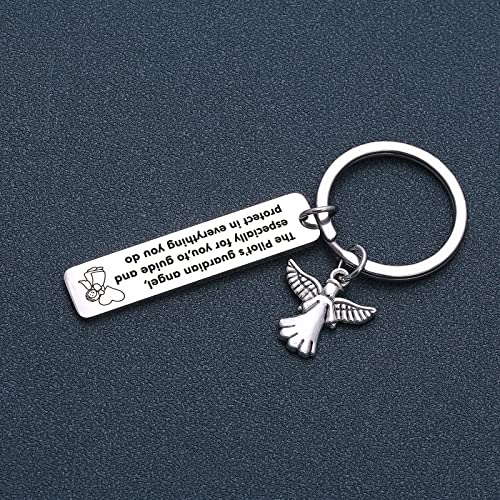 NOTHERS RSZOTW Pilot Prayer Keychain Thank You Jewelry Safe Travel Keychain Traveling Jewelry Pilots Gift Aviation Gifts - Image 4