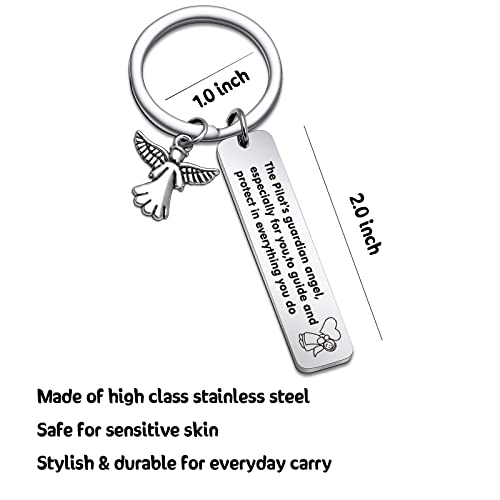 NOTHERS RSZOTW Pilot Prayer Keychain Thank You Jewelry Safe Travel Keychain Traveling Jewelry Pilots Gift Aviation Gifts - Image 2