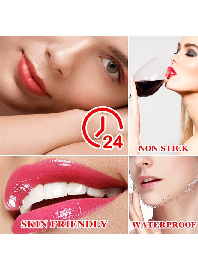 LZYLLS 8 Pcs Color Changing Change Lipstick,Magic Lipstick Jelly Lip Balm,Moisturizer Tinted Lip Tint Stain Long Lasting Waterproof Temperature Color Change Lip Gloss - Image 2