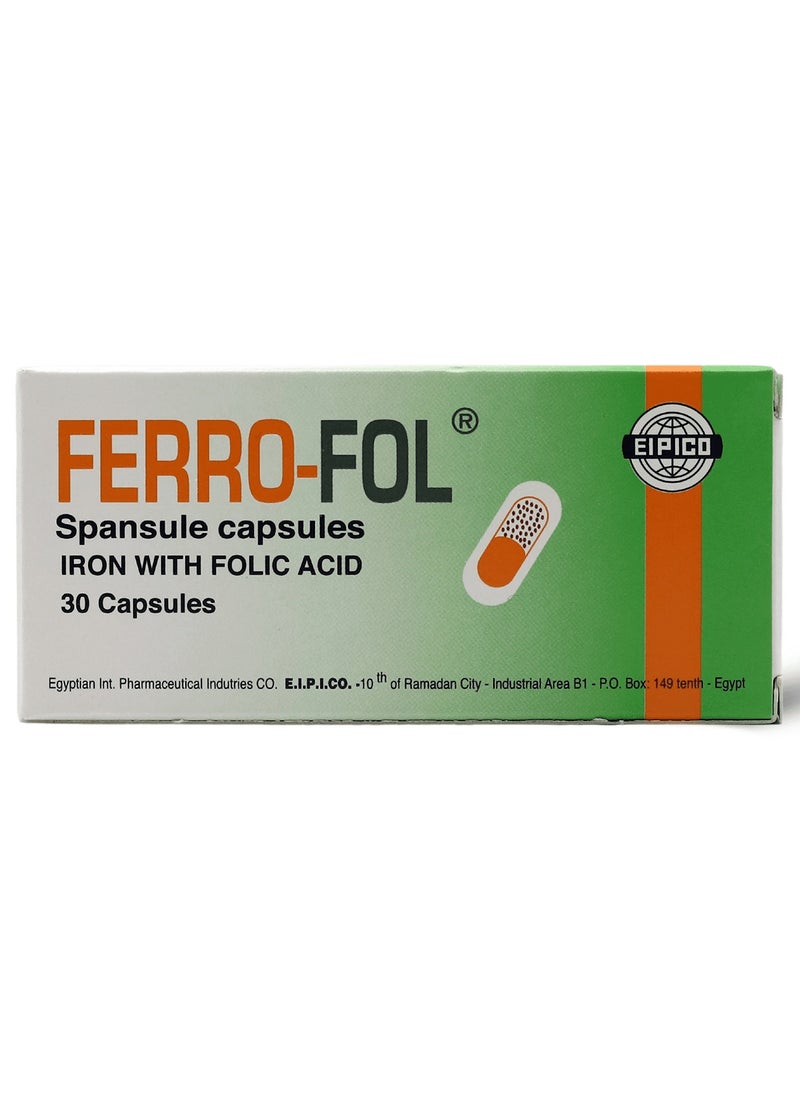 EIPICO Dietary Supplement Rich In Iron, 30 Capsules  - Image 1