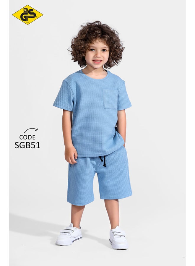 طقم قطني صيفي للأولاد