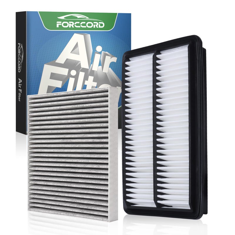 Forccord Cabin&Engine Air Filter for Honda Pilot(2016-22), Acura MDX (2014-2020), Ridgeline(2006-14, 2017-25), Passport(2019-25), MDX Hybrid (2017-20) Air Filter Replace#CF10134 CA12061 Accessories - Image 1
