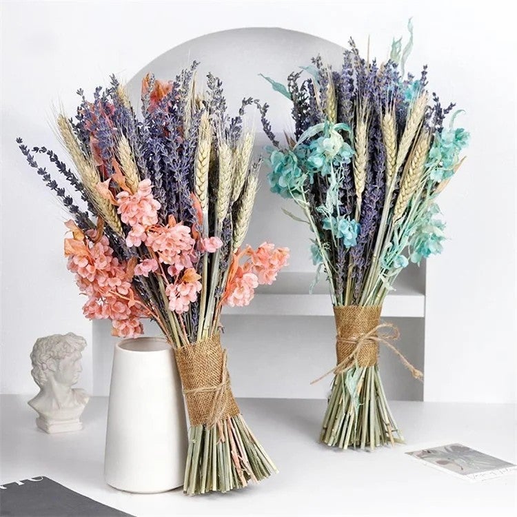 Bluejw Natural Dried Lavender Bouquet - Bulk Preserved Flower Arrangement for Christmas, Easter, Wedding & Home Decor - Real Dried Plants Included - Image 4