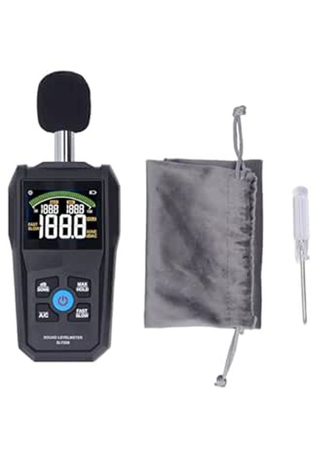 Noise Decibel Meter Sound Level Meter 30 130 Db With Color Backlight Screen 1 2 Inch Condenser Microphone Noise Detection For Home School Office Factory Use - Image 1