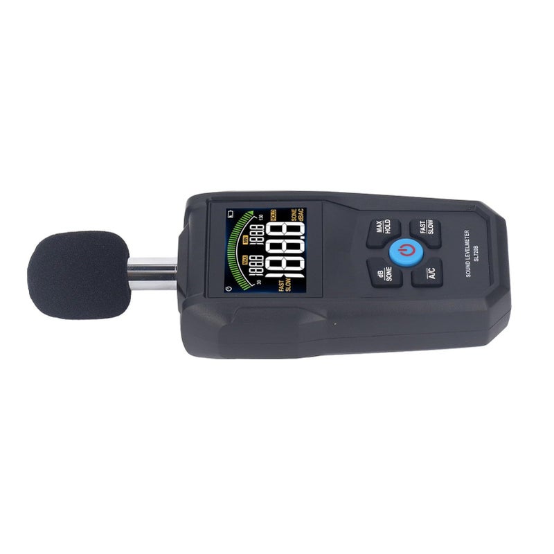 Noise Decibel Meter Sound Level Meter 30 130 Db With Color Backlight Screen 1 2 Inch Condenser Microphone Noise Detection For Home School Office Factory Use - Image 4