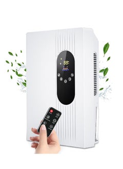 XiuWoo Dehumidifier For Home, 2200ML  Small Dehumidifier For Bathroom,  Quiet Bedroom Dehumidifier ,with External Water Pipe,With Adjustable Timer And Sleep Mode For Basement, Rv, Closet  - Image 1