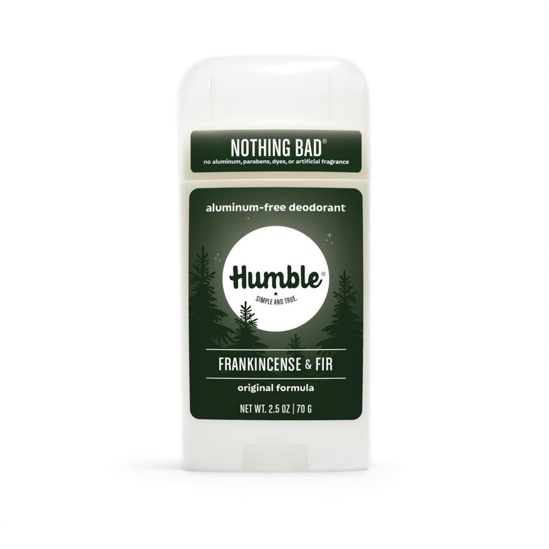 HUMBLE SIMPLE AND TRUE. HUMBLE BRANDS Original Formula Aluminum-free Deodorant. Long Lasting Odor Control with Baking Soda and Essential Oils, Frankincense & Fir, Pack of 1 - Image 1