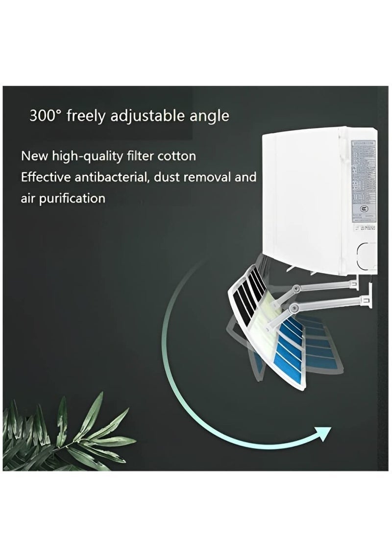 Captaintech Universal Air Conditioner Wind Deflector, Triple Filtration, Gentle Wind Feel, Universal Within 90cm, Freely Adjustable In 300 ° Direction, No Punching - Image 4