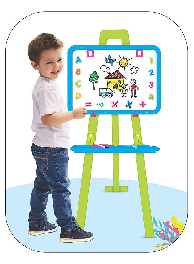 SAJANI l 8 in 1 Magnetic Writing Activity Board for Kids, Boys & Girls, Age 3 to 8 Years - Image 1