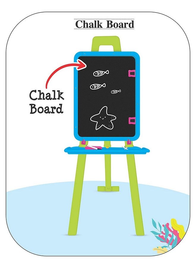 SAJANI l 8 in 1 Magnetic Writing Activity Board for Kids, Boys & Girls, Age 3 to 8 Years - Image 4