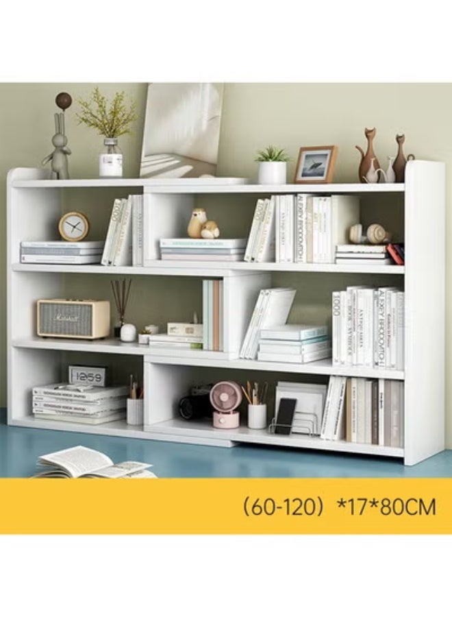 زي سي إم - هابي Adjustable Desktop Bookshelf with 90 Degree Rotation Multi Color Desk Storage Organizer for Home Office and Dormitory - Image 2