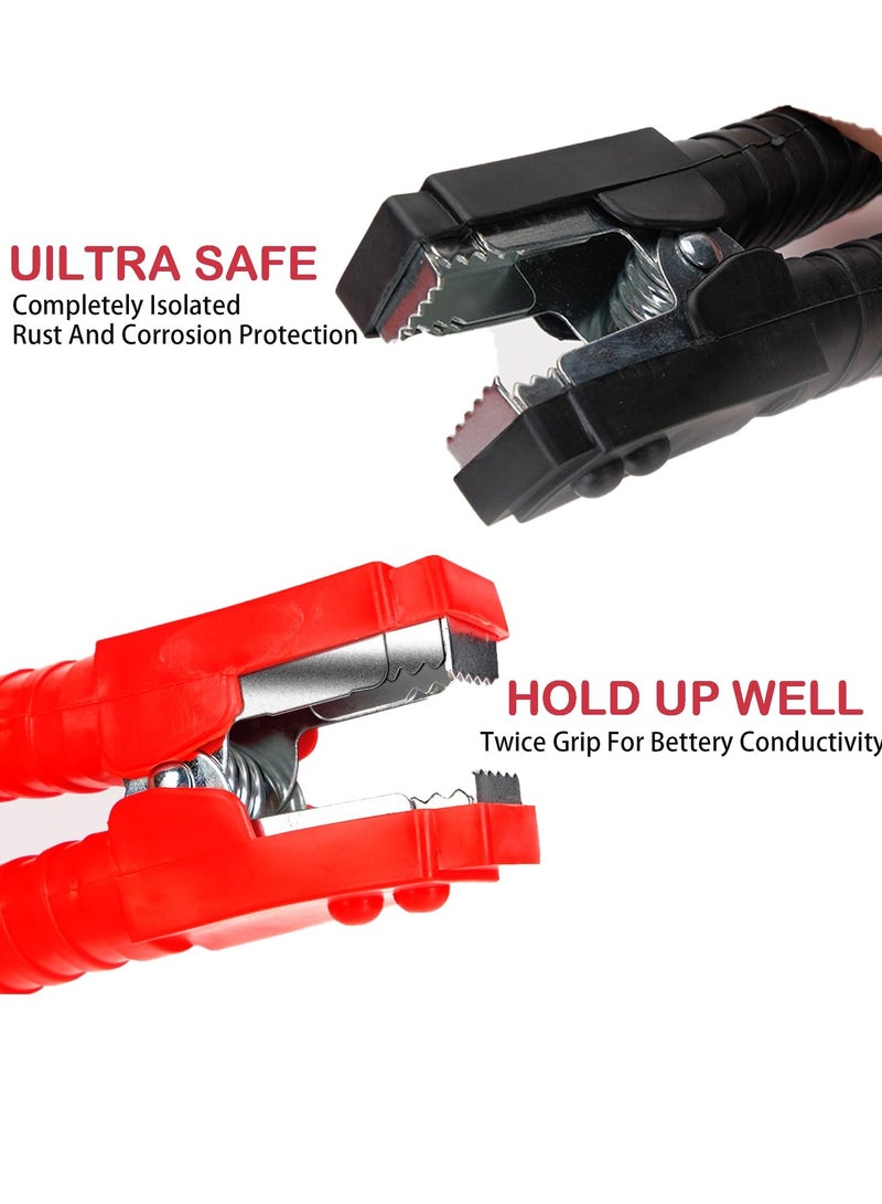 ET-LIFE Jumper Cables for Car Battery, 13Ft 2000A Automotive Bold Jumper Cables Kit for Jump Starting Dead or Weak Batteries,fit Car, SUV and Trucks Battery with Carry Bag Included - Image 2