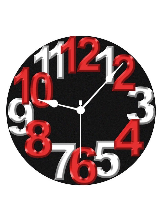 Kartik™ Beautiful Printed Designer Wooden Wall Clock Without Glass for Home/Living Room/Bedroom/Kitchen and Office - 11X11 Inches (Multicolour) KAR 202224.1 - Image 1