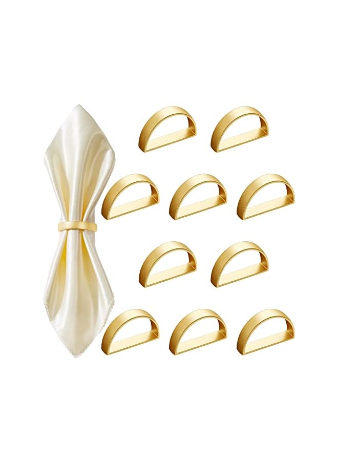 PROMASS Steel Napkin Rings Metal Napkin Ring Holders Modern Ring Holder Serviette Buckles Metallic Adornment for Table Settings Kitchen Dinner Party Wedding - Image 2