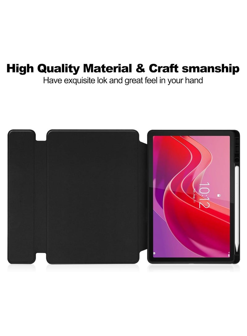 Keyboard Case Compatible with Lenovo Tab M11 11 Inch,Acrylic Transparent Rotating Protective + Keyboard,Multi-View Stand,with Pen Slot - Image 4