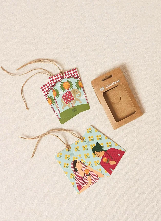 Chumbak  Royal Tuskar Note Cards, Set of 4  | Best Price UAE
