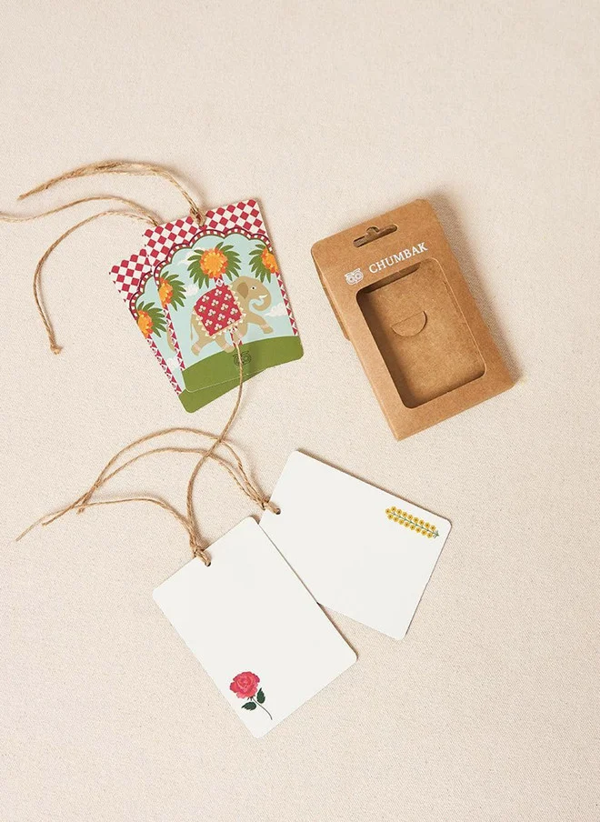 Chumbak  Royal Tuskar Note Cards, Set of 4  | Best Price UAE