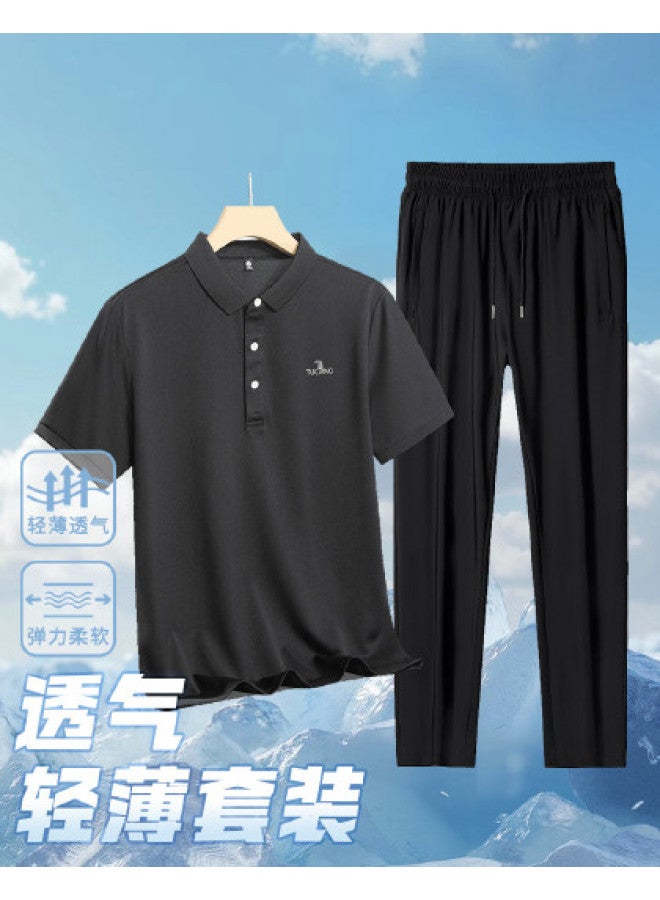 Tucano 2025 Spring/summer Lightweight Comfortable Outdoor Casual Short Sleeve & Pants Men's Leisure Suit - Image 1