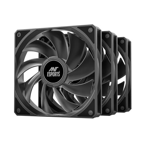 Ant Esports Darkflow 120mm 3 IN 1 Case Fan Kit - Black, High Static Pressure, PWM Control, 1800 RPM, 73.6 CFM Airflow - Image 2