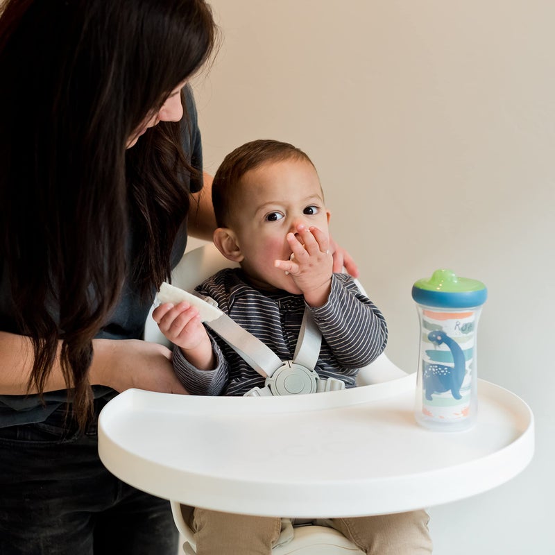 The First Years Dinosaur Kids Insulated Sippy Cups - Dishwasher Safe Spill Proof Toddler Cups - Ages 12 Months and Up - 9 Ounces - 2 Count - Image 4