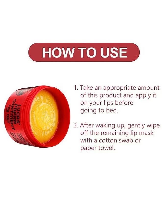 LUCAS Natural Moisturizing Lip Ointment: Deeply Hydrates, Soothes Chapped and Dry Lips, Cares for Delicate Lips 75g - Image 5