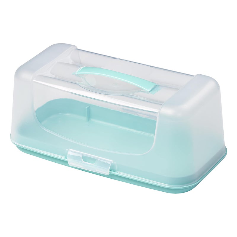 Tala Rectangular Cake Carrier and Storage Container Ideal for Cakes Loafs and Cupcakes Airtight with Strong and Stable Base and Secure Locking Clips and Carrier Handle BPA Free