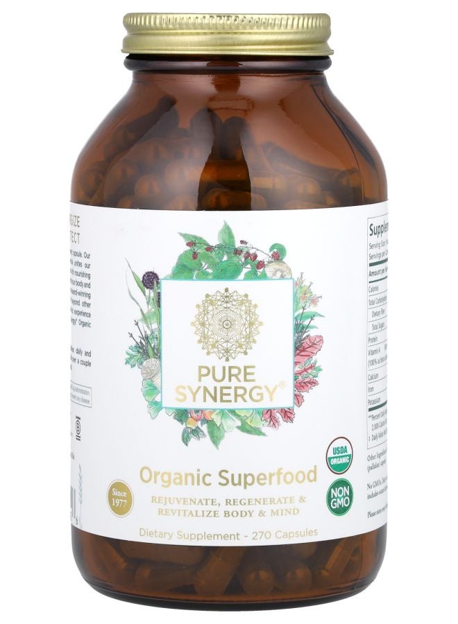 Pure Synergy Organic Superfood 270 Capsules