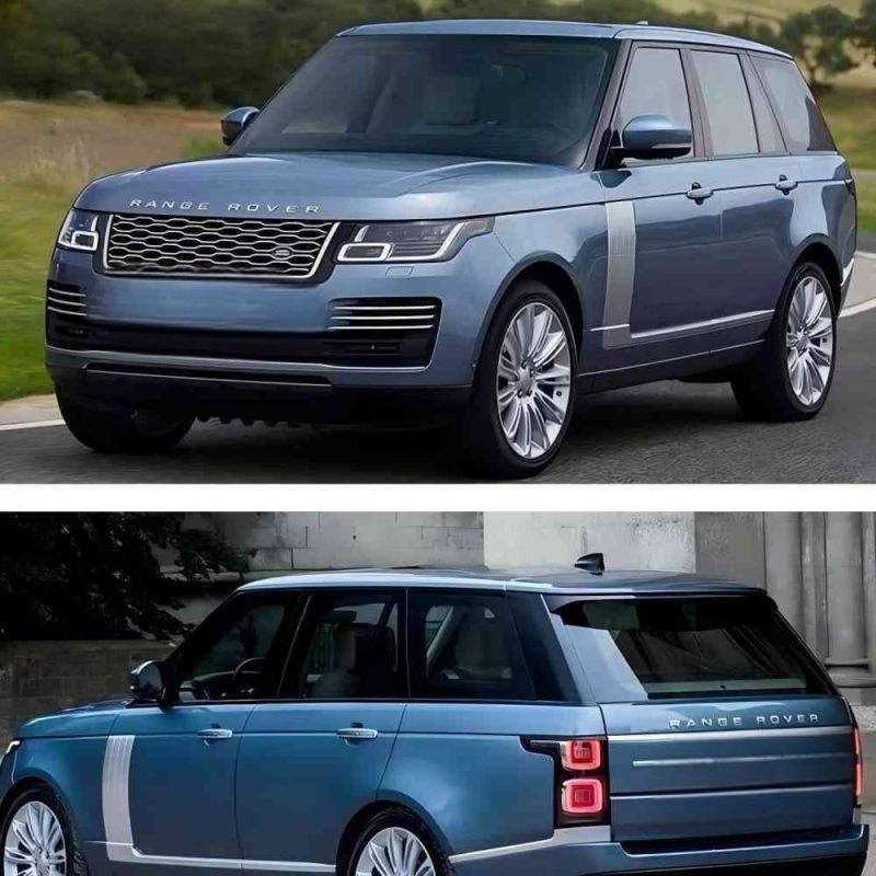 Hood Emblem Badge: Matte Black Self-Adhesive Car Decal - Rapid Scratch Concealment, Effortless DIY Installation for Land Rover Range Rover, Sport, Velar Exterior - Image 5