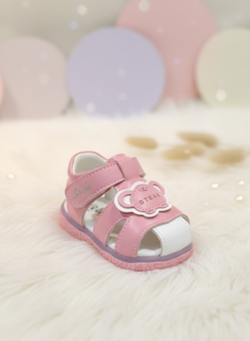 Toobaco Printed Children's Light-Up Sandals With Hook-And-Loop Closure - Image 2