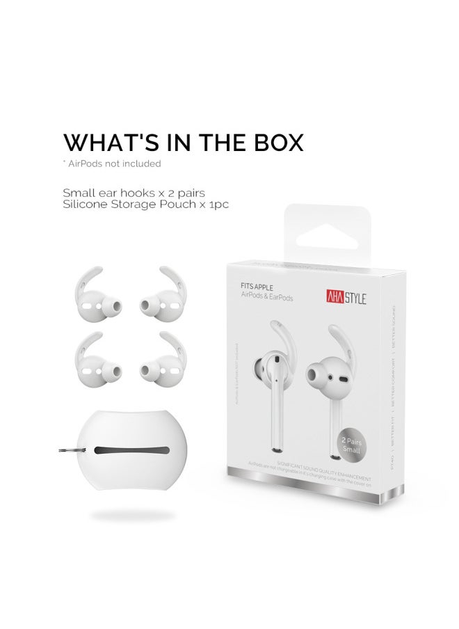 Generic - Suitable For Apple Wireless Bluetooth Headset Silicone Earplugs AirPods1 & 2 In-Ear Anti-dropping Silicone Ear Cap-Specifications:White Two Pairs Of Trumpet - Image 1