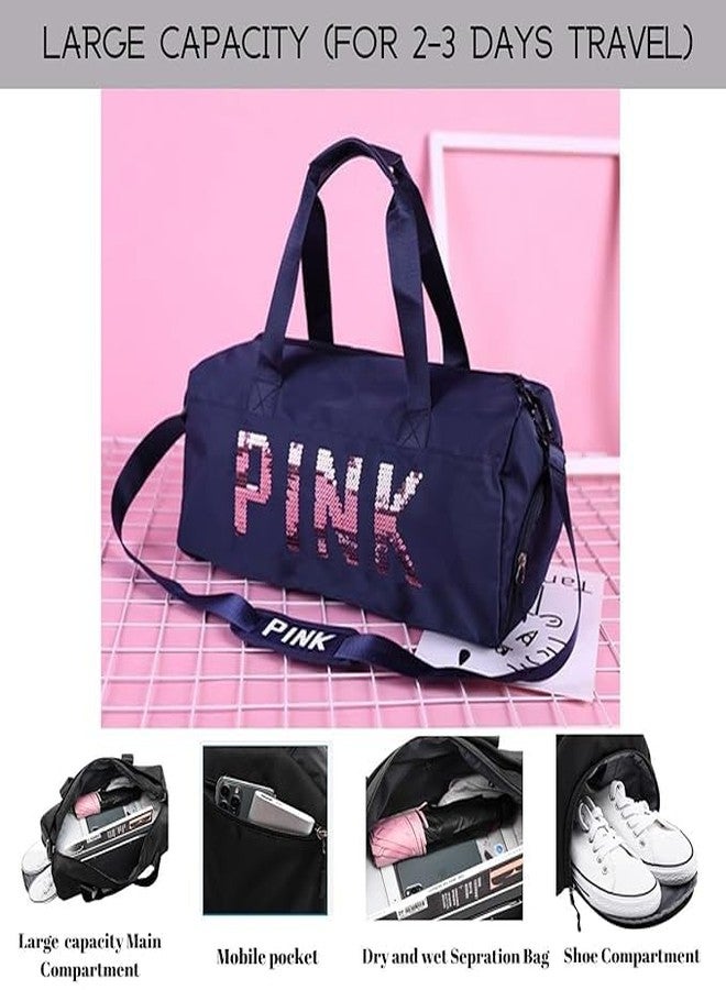 Cpixen Duffle Bag with Shoe Compartment Polyester Gym Bags for Men & Women | Travel | Sports | Adjustable | Shoulder Bag - Image 2