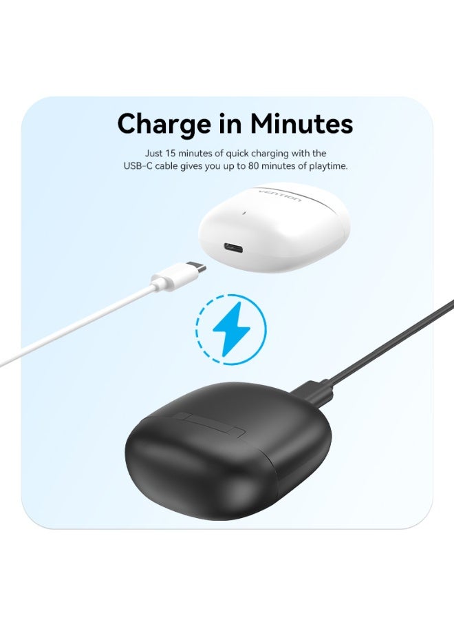 VENTION Elf Earbuds E02 Black Model # NBGB0 - Image 2