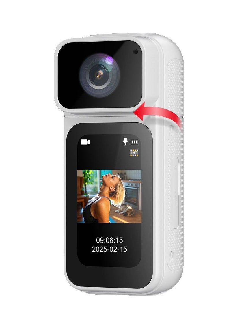 سوكو كاميرا إبهام WiFi مغناطيسية بدقة 2.7K لتصوير منظور الشخص الأول – كاميرا رياضية صغيرة خفيفة 35 جم، عدسة دوارة 180 درجة، مناسبة للدراجات والخوذ - Image 1