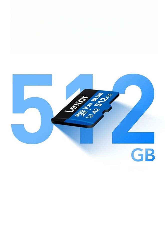 Lexar Blue 512GB Memory Card for HD 4K Dashcams, DJI Drones, and Home Devices - Image 4