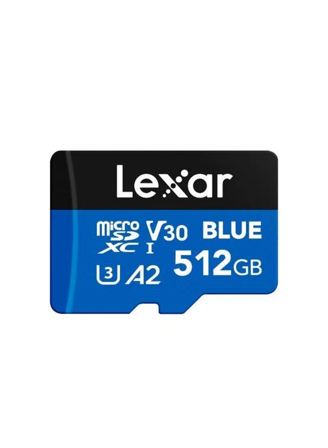 Lexar Blue 512GB Memory Card for HD 4K Dashcams, DJI Drones, and Home Devices - Image 1